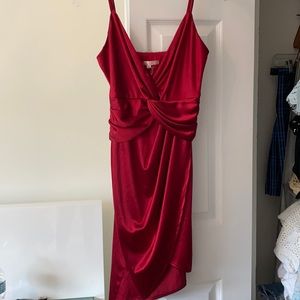 Luxxel red silk dress